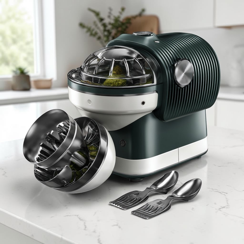 Dailra Multi-Functional 4-in-1 Rotary Vegetable Slicer and Mandoline Grater with Container