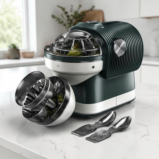 Dailra Multi-Functional 4-in-1 Rotary Vegetable Slicer and Mandoline Grater with Container