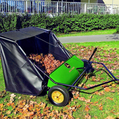 John Deere 42′′ Tow-Behind Lawn Sweeper, 24 cu. ft. Capacity, Adjustable Brushes