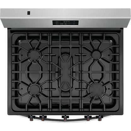 Frigidaire 30 in. 5 Burner Freestanding Gas Range in Stainless Steel FCRG3052AS