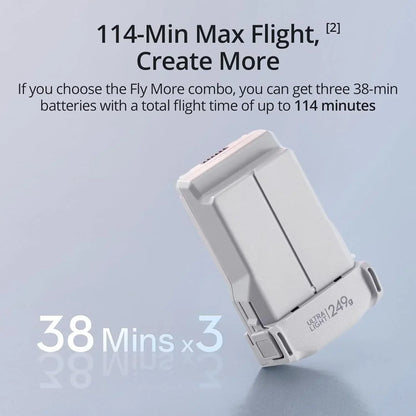 DJI Mini 3, Drones with Camera for Adults 4K, 38-min Flight Time, up to 32800ft (10km) Video Transmission, True Vertical Shooting, GPS Auto Return Integrated, Mini Drone with Camera for Beginners