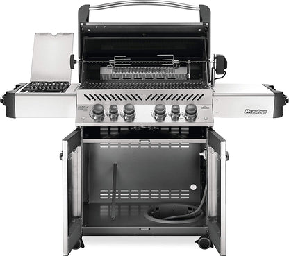 Napoleon P500RSIBPSS-3 Prestige 500 RSIB Propane Gas Grill, sq. in + Infrared Side and Rear Burner, Stainless Steel