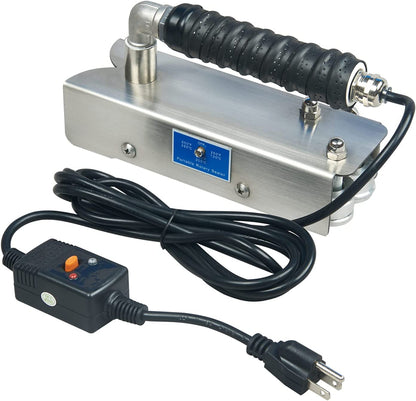 Sgpkme Continuous Hand Rotary Bag Sealer Model ROS-25 Stainless Steel Portable Directly-heated Hand Held Sealer
